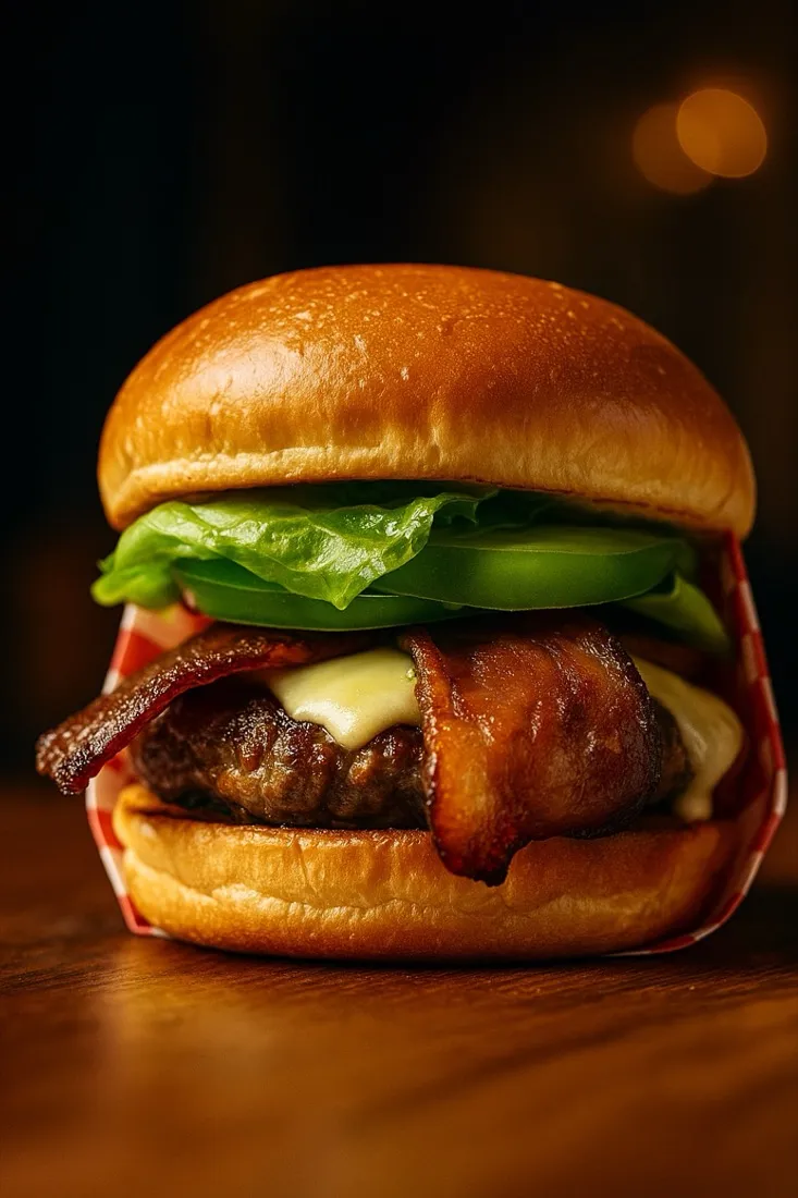 Hamburguesa gourmet con bacon y queso de Sin Censura